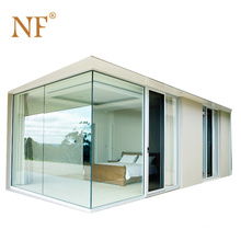 aluminum frameless fixed glass corner  windows